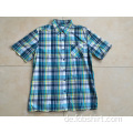 Mann Kurzarm Plaid Shirt